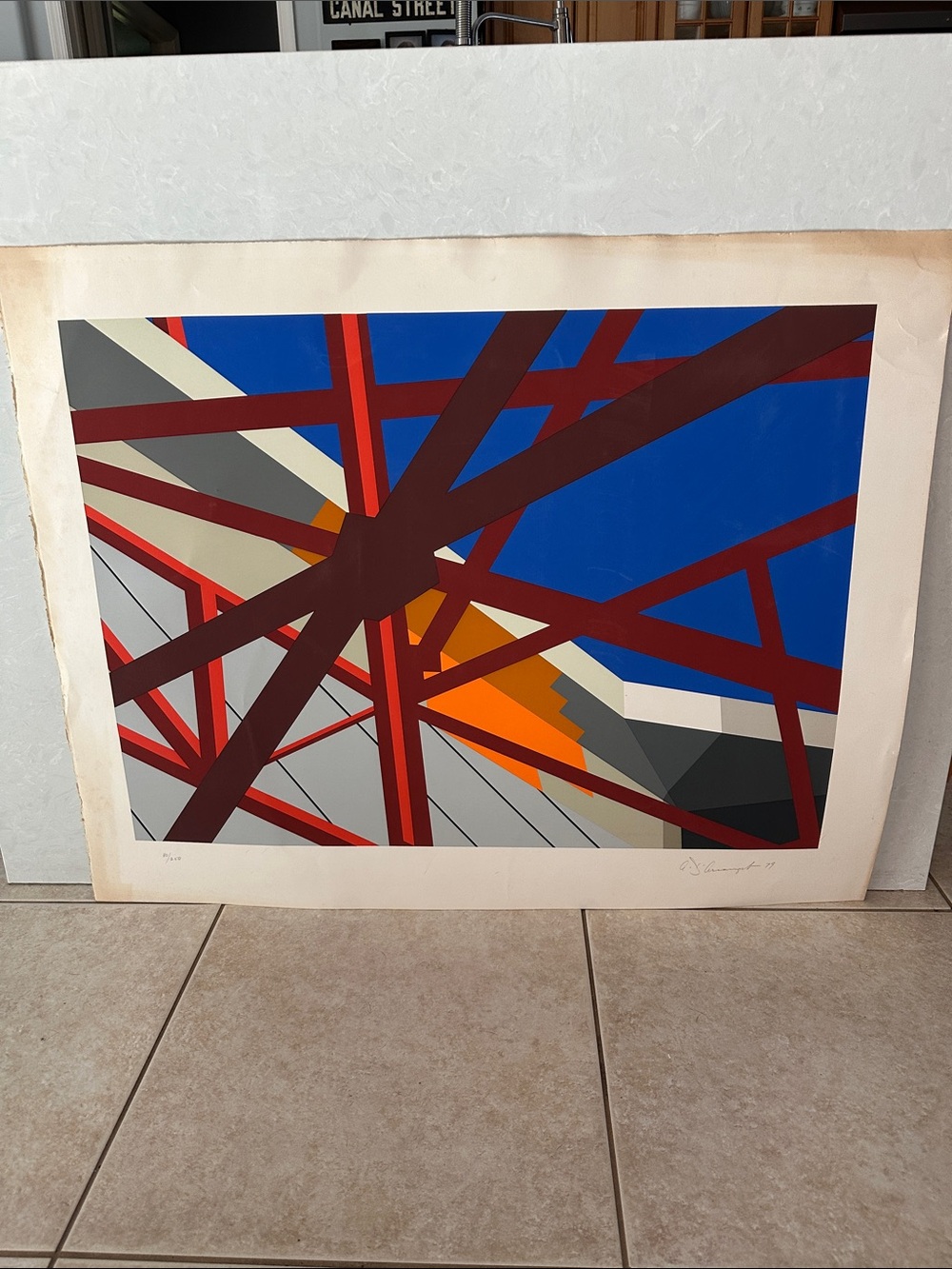 Vtg 1979 Allan D’Arcangelo Web Screenprint Signed/Date In Pencil #80/250 Pop Art